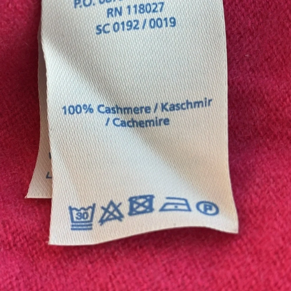 Boden 100% Cashmere V-Neck Sweater Pink UK 8 US 4